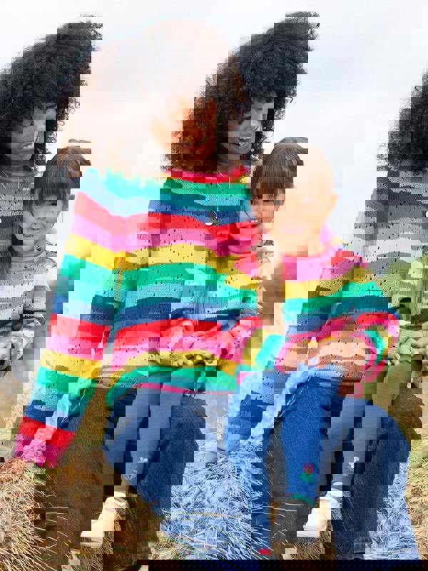 Kite Girls Organic Rainbow Jumper