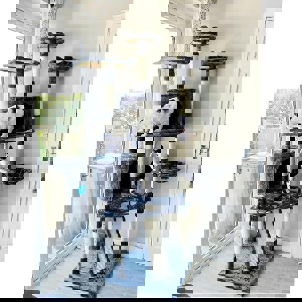 Gr8 Home Tall Cat Tree Multi Level Tower Scratching Climbing Post Kitten Activity Centre