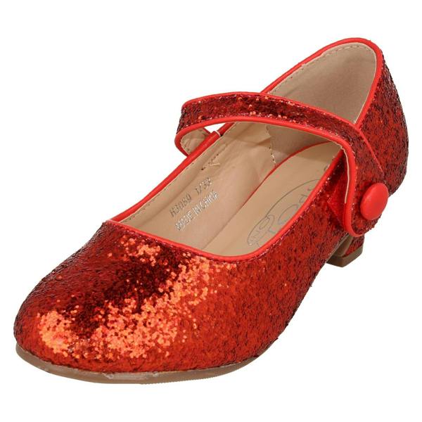 Spot On Girls Spot On kitten Heel Ankle Strap Party Shoes H3089
