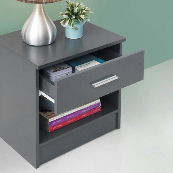 Timber Art Design Rio Costa Bedside Cabinet Bedroom Furniture Nightstand Table 1 Drawer