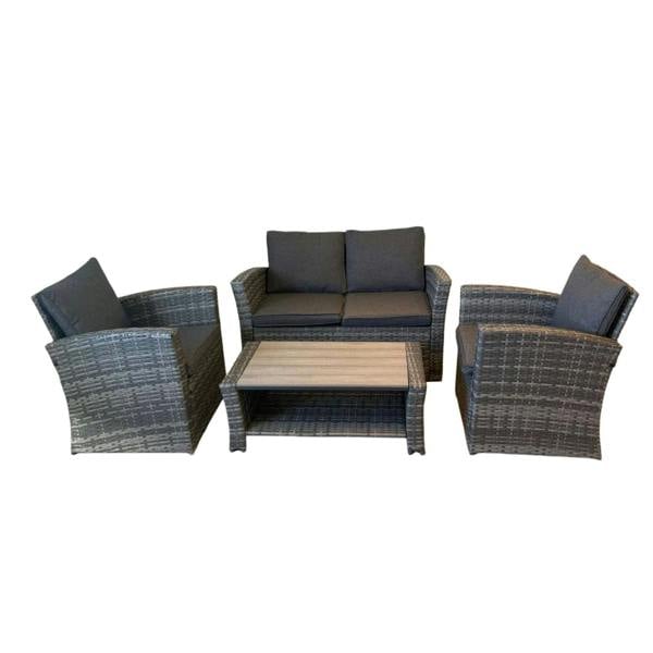 The Wilmslow 4 Seat Rattan Sofa Lounge Set - Madefor.Living