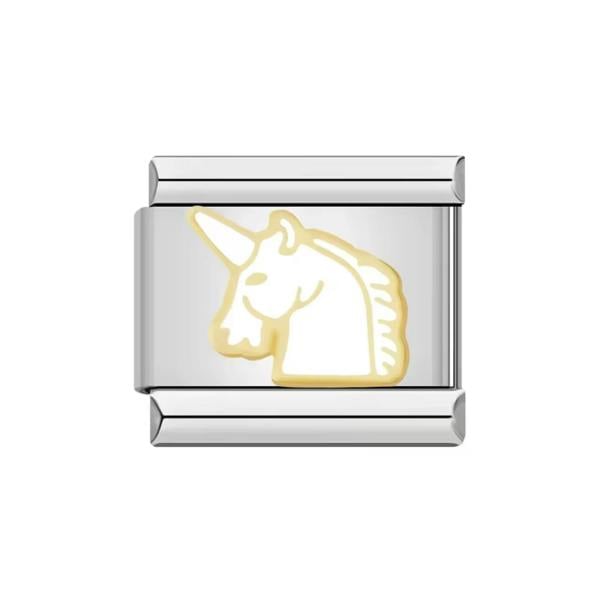 Serafina White Unicorn | Italian Style Bracelet Charm