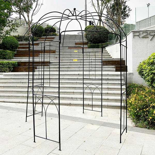 Gr8 Garden Metal Garden Rose Arch Trellis Bird Cage Arbour Pergola Gazebo