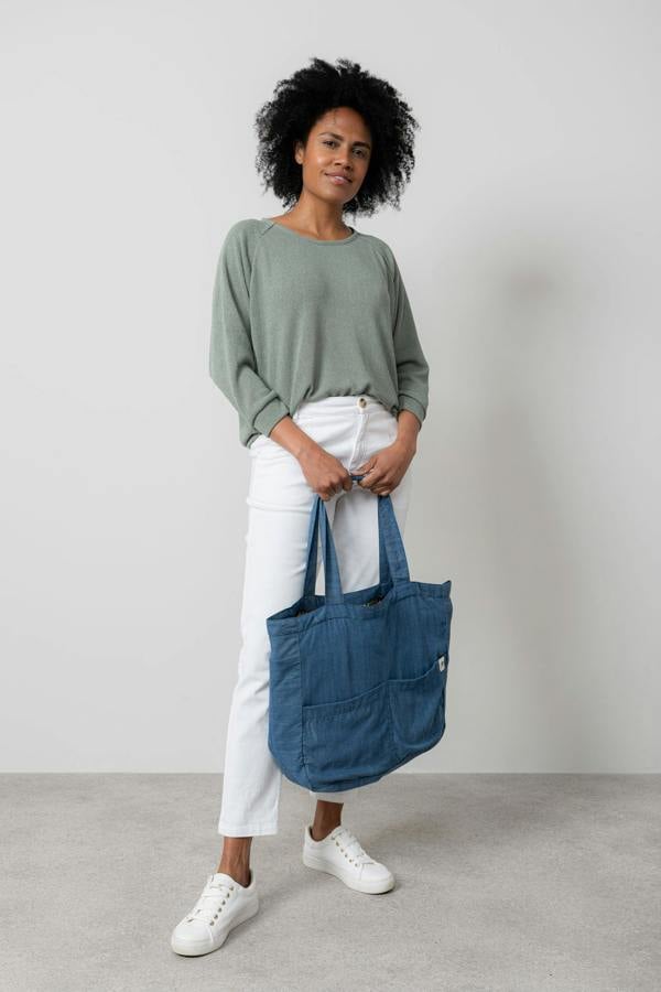 Lily & Me Denim Tote Bag