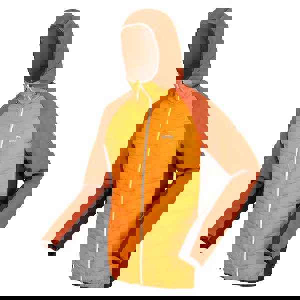 Regatta Mens Andreson VIII Hybrid Jacket - Orange Pepper/Burnt Copper - 