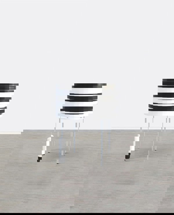 Ebro Side Table, Black And White-Weilai Concept