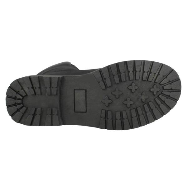 Spot On Ladies Spot On Military Combat Ankle Boots