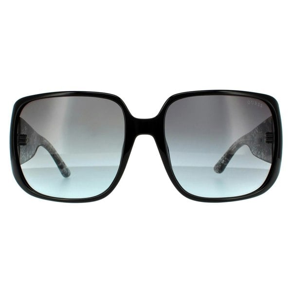 Guess Sunglasses GU7682 01B Shiny Black Smoke Grey Gradient