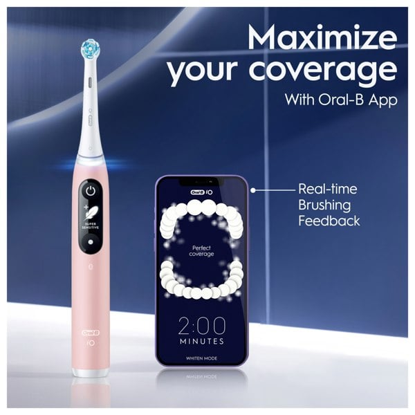 Oral-B iO 6 Electric Toothbrush Designed By Braun - Pink