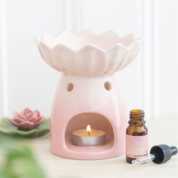Serano Pink Water Lily Oil Burner and Wax Warmer