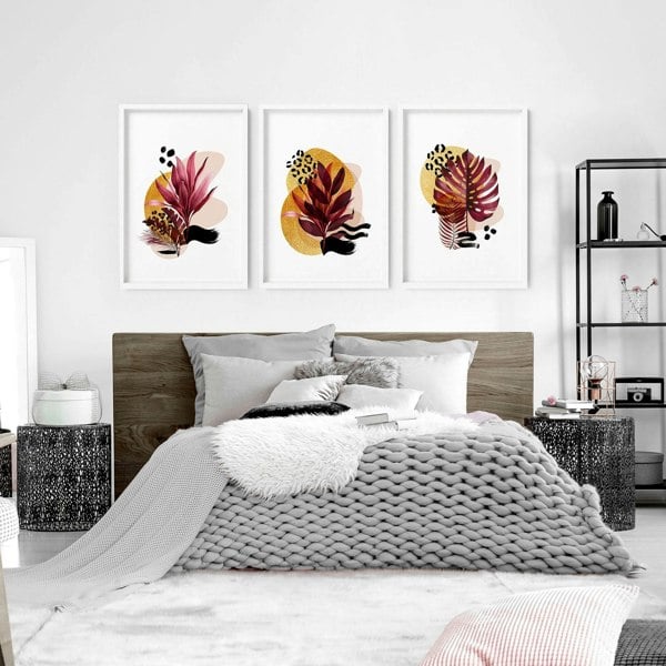 Prints for bedroom | set of 3 wall art