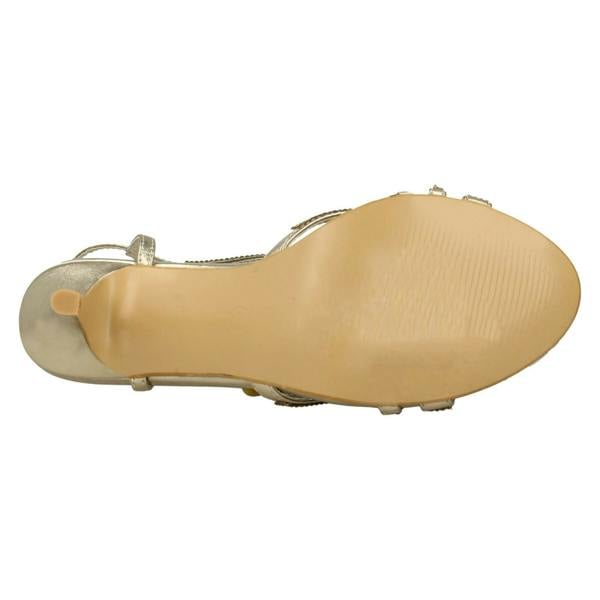 Spot On Ladies Spot On Diamante Sandals
