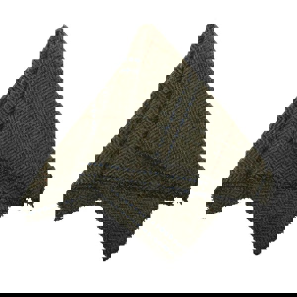 TruClothing Men's Wool Blend Herringbone Plaid Tweed Tie