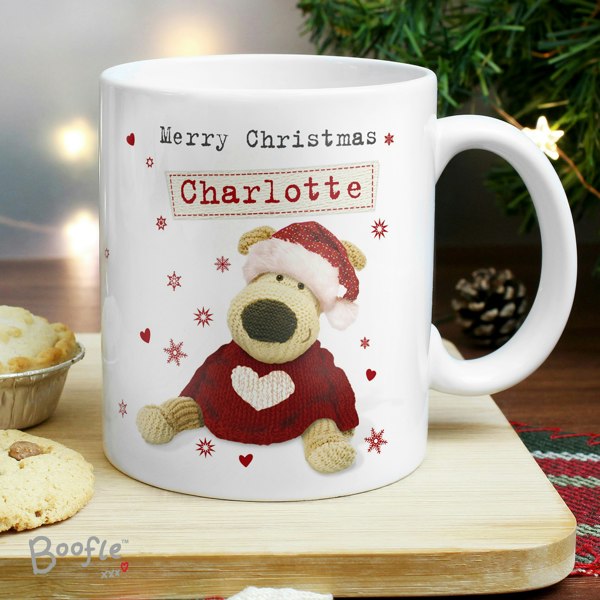 Personalised Memento Company Personalised Boofle Christmas Love Mug
