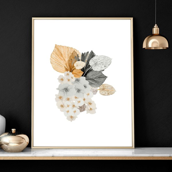 Botanical illustration wall decor | set of 3 wall art prints