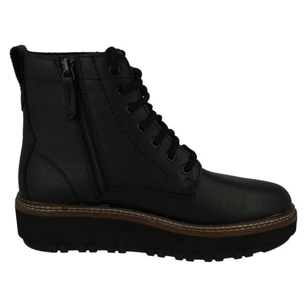 Clarks Ladies Clarks Casual Platform Soled Ankle Boots OriannaW Lace