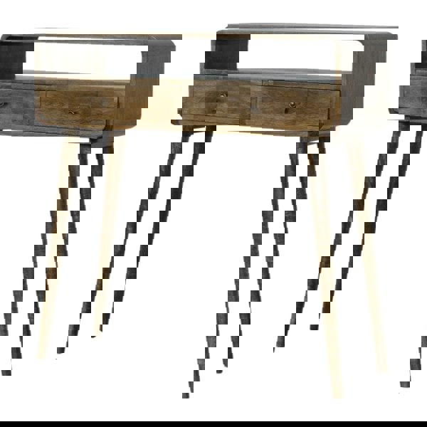 Artisan Furniture Curved Grey-wash Console Table