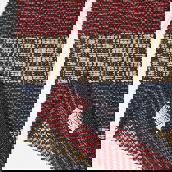 HOMESCAPES Multicolour Striped Jute Rug