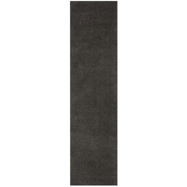 Dark Grey Shaggy Rug High quality Plain Design