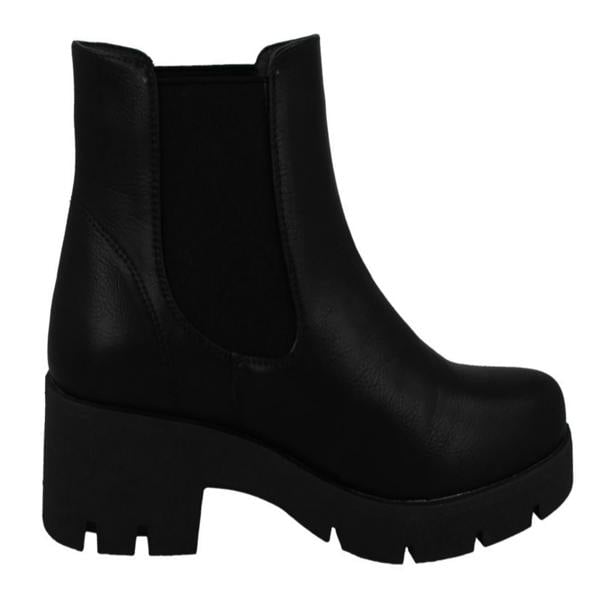 Spot On Ladies Spot On Chunky Ankle Boots F50986