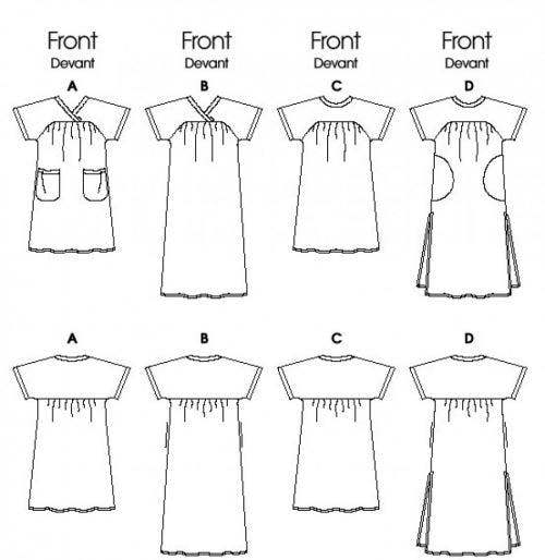 Butterick Sewing Pattern 6755, Dresses for Women, KK (26W-28W-30W-32W) - Easy