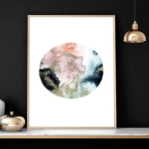 Phases of the moon print | set of 3 wall art for living room