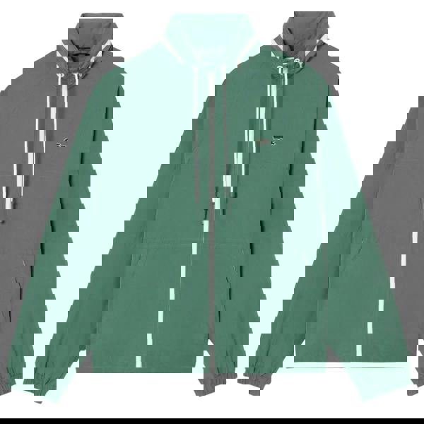 Lacoste Mens Water Repellent Detachable Hood Jacket - Green - 