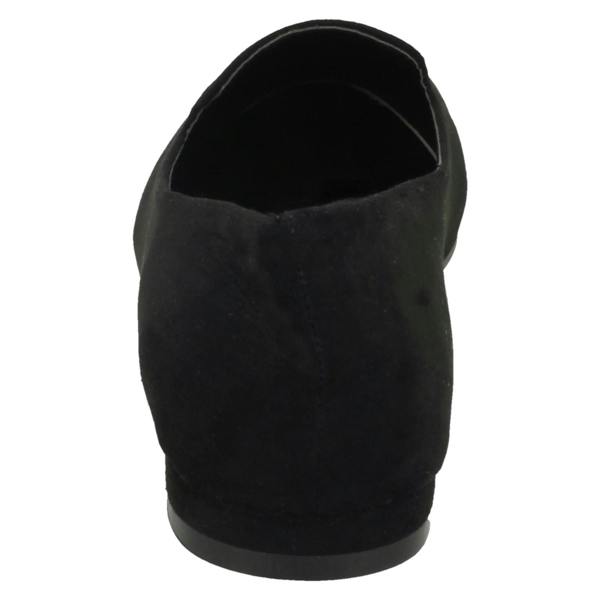 Spot On Ladies Spot On Looped Vamp Stitched Ballerinas