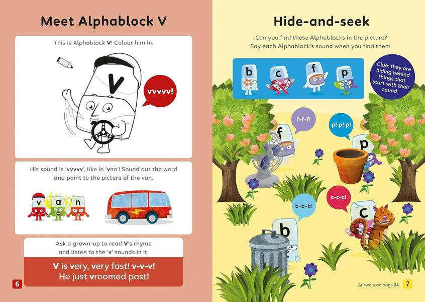 Numberblocks and Alphablocks: Orange Level Workbook Set - Early Learning Books For Kids - Activity Books (Pack of 6)