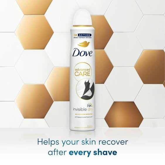 Dove Advanced Care Anti-perspirant Deodorant Invisible Dry 72H Control 12x200ml