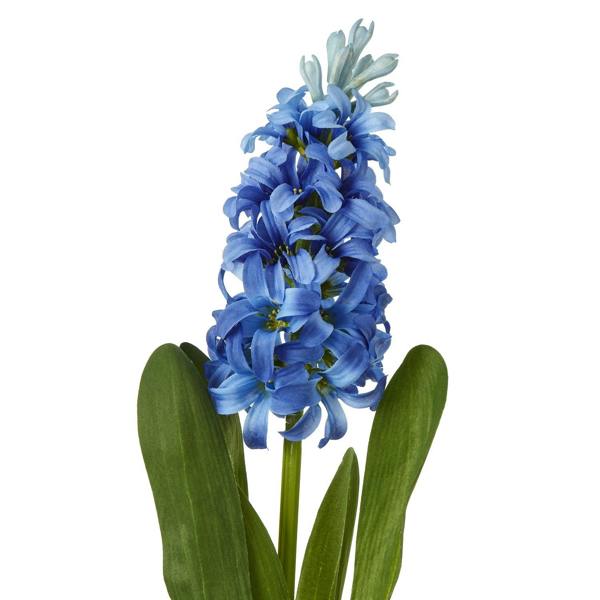 Wyld Haus Set of 3 Artificial Flowers Blue Hyacinth Stems