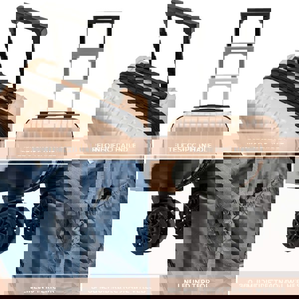 Flight Knight 45x36x20cm EasyJet Free Cabin Size Maximum Carry On Cabin Bag Suitcase