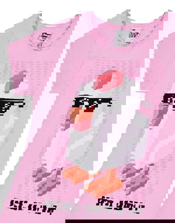 Crossy Road Girls Pink Short Sleeved T-Shirt