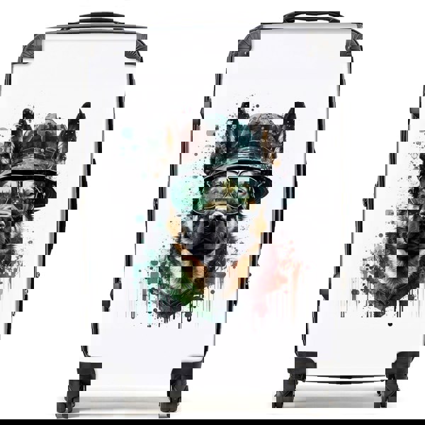 Warren Reed German Shepherd Splashart Suitcase