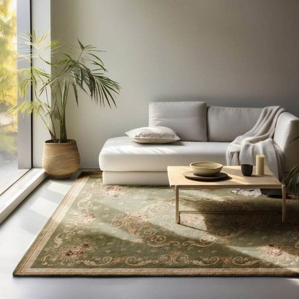 The Rugs Green Oriental Floral Rug - Elegant & Durable