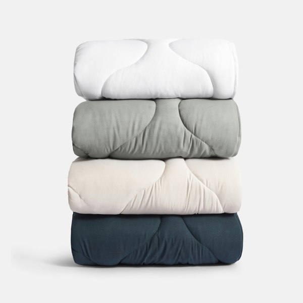 Ethical Bedding Quilted Snuggle Blanket - Grey