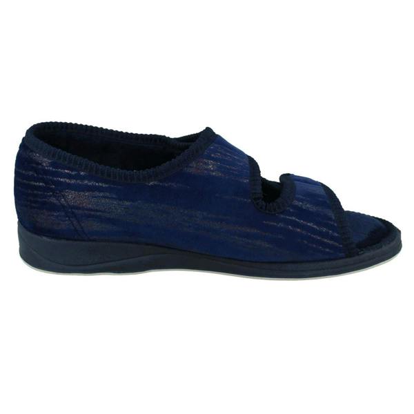 Padders Ladies Padders Wide Fitting Open Toe Slippers - Lydia