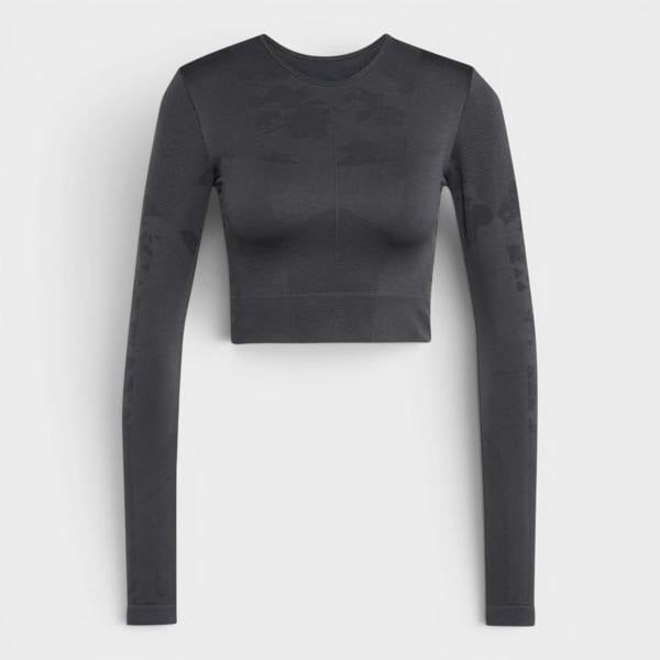 Stella McCartney Adidas Truestrength Seamless Long Sleeve Yoga Top Black