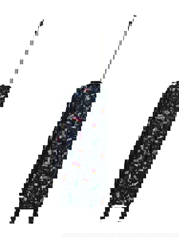 TruClothing Soft Shell Butterfly Leaf Check Print Suitcase