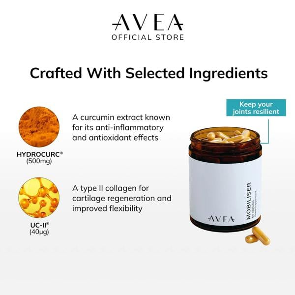 AVEA Mobiliser (60 capsules) | Joint supplement | Antioxidants | Support muscle recovery | Joint health