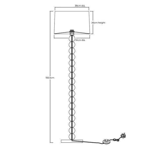 Kayleigh Wooden Floor Lamp