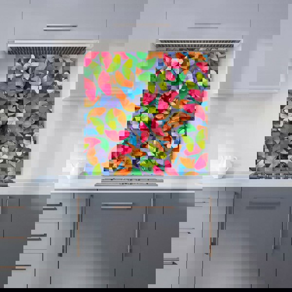 Warren Reed - Designer Rainbow Butterflies Kitchen Splashback
