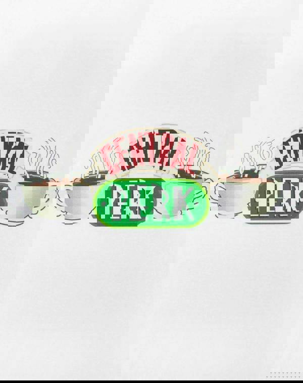 Friends Mens White Central Perk Logo Short Sleeved T-Shirt