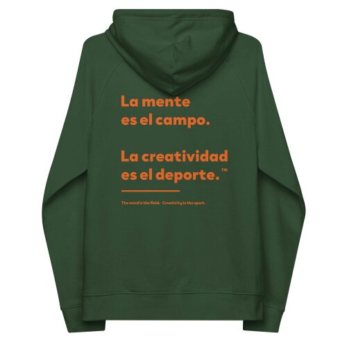 Anchor & Crew Creativity Is The Sport Creative Standard Organic Cotton Hoodie - Bottle Green