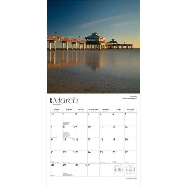 Florida, Sunshine State Calendar 2027, Wall Calendars, Month To View, Travel, Gift