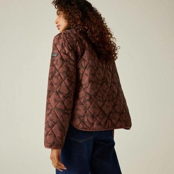 Regatta Womens/Ladies Maia Shadow Flower Quilted Jacket - Dark Cherry - 
