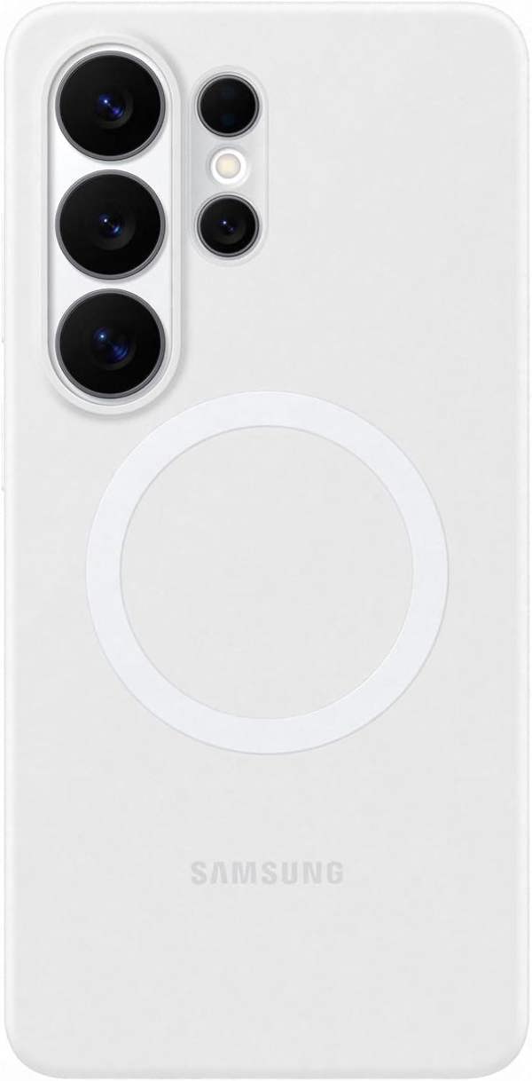 Samsung Galaxy S26 Ultra 6.9" Silicone Magnet Case White - EF-ES948CWEGWW