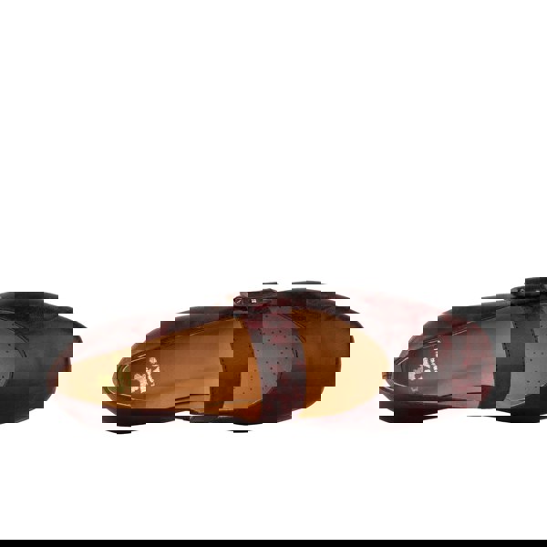 Embassy London Bliss - Burgundy - Women's block heel square toe patent leather Mary-Jane