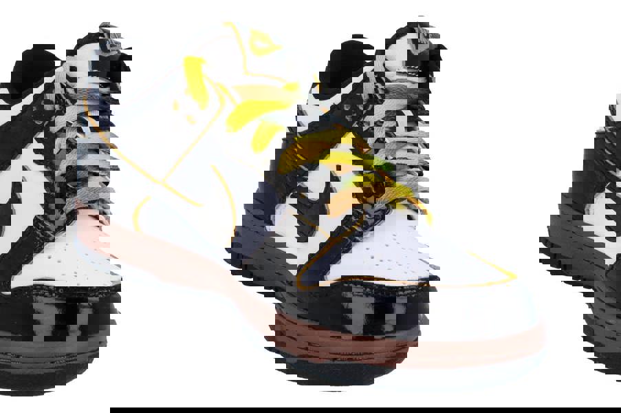 Nike Dunk Low SE GS Trainers Hq9294  100 - White Bright Citron Black 100 - Photo 3