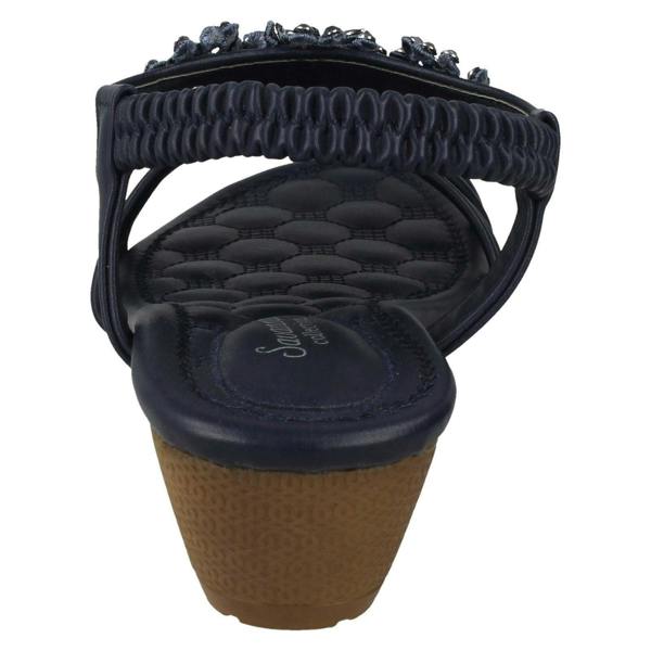 Savannah Ladies Savannah Mid Wedge Strappy Sandals F10792